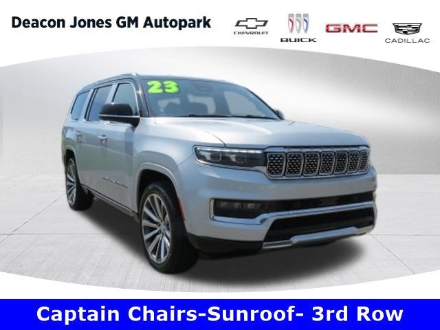 2023 Jeep Grand Wagoneer Series II 4x4 in Silver — front three-quarter view
