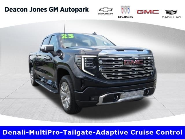 2023 GMC Sierra 1500 Denali in Titanium Rush Metallic — front three-quarter view