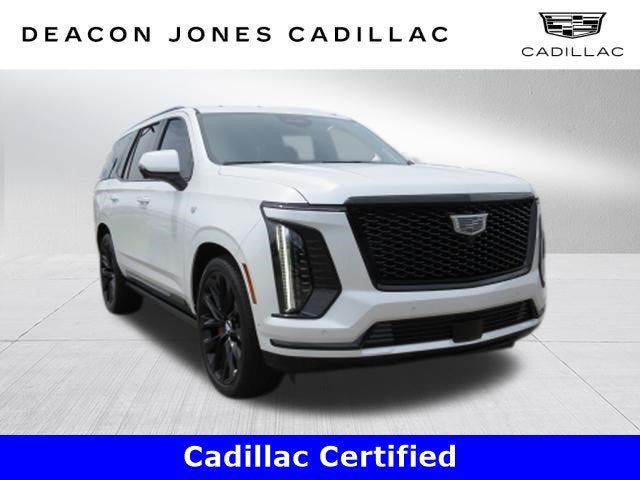 2025 Cadillac Escalade Sport Platinum in Crystal White Tricoat — front three-quarter view