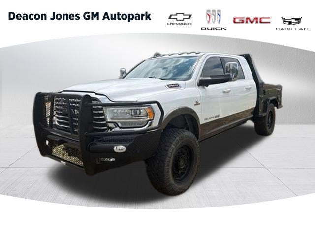 2020 RAM 2500 Laramie Longhorn Mega Cab 4x4 6'4" Box in White — front three-quarter view