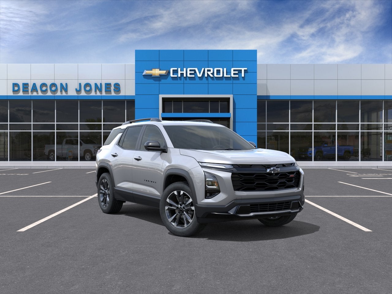 2027 Chevrolet Equinox FWD RS in Sterling Gray Metallic — front three-quarter view