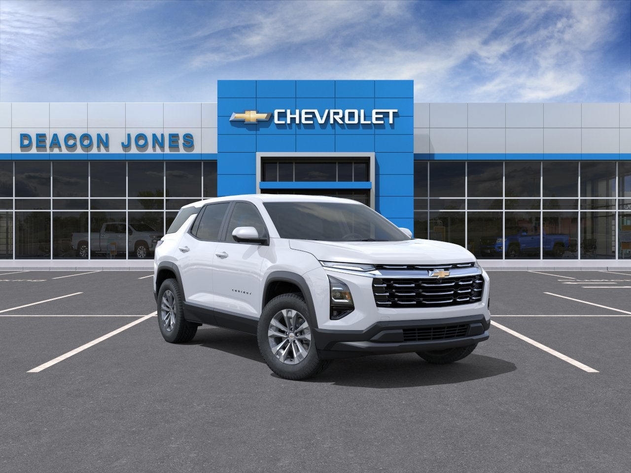 2026 Chevrolet Equinox LT in Summit White — front three-quarter view