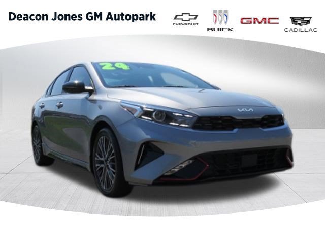2024 Kia Forte GT-Line in Gray — front three-quarter view